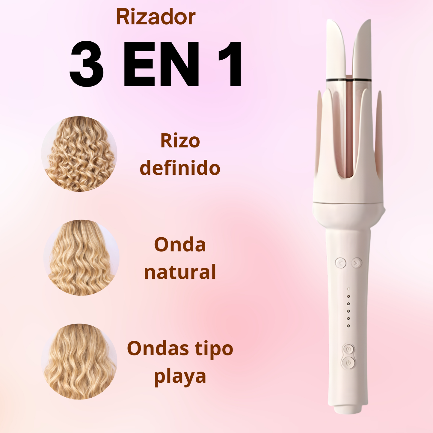 Rizador Automatico 3 en 1